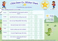 3 - 5 year old Deen Reward Sticker Chart Boy 1